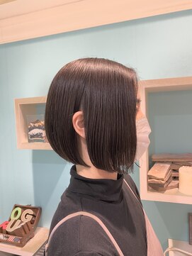 ロンド ルージュ 銀座店(Lond rouge) 前下がりボブ　アゴラインボブ
