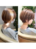 美しいバランスの丸みショート30代40代【NAYUMI】