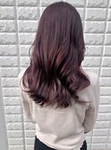 ピンクブラウン_韓国風ウェーブ