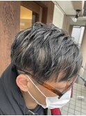白髪ぼかしハイライト