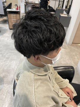 アフィックス ヘア 水天宮前店(affix hair) パーマ×マッシュカットスタイル