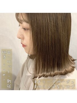 ワット 原宿店(W) 【W-ワット-原宿店】オリーブベージュ