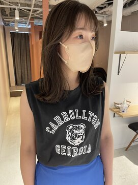 コフィー バイ メルト 吉祥寺(cofy by melt) 【松本咲花】韓国風レイヤー　ブリーチなしアッシュグレージュ