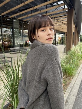 ムード カナザワ(mood kanazawa) ワイドバング×小顔ボブ