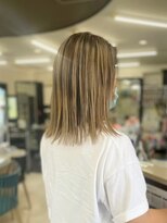 びゃんびゃん 浅水本店&nbsp;ダブルカラー/ハイライトカラー/くびれヘア/ブリーチ/ストレート