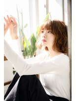 リノナ(Linona)&nbsp;ゆる巻きグクマッシュ ミディアム ジンジャーカラー【リノナ】