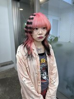 レコ 渋谷(LECO)&nbsp;ピンクのレイヤーロングボーダーちゃん