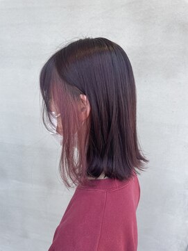 フィオーレ ヘアデザイン(FIORE hair design) earring color モーブピンク
