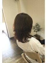 ヘア デザイン ルーシュ(HAIR DESIGN ruche) ミディアムレイヤーパーマスタイル