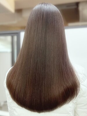 《三宮/神戸》自然で触りたくなる髪質へ…♪酸性ストレートで自然な艶髪を実現！扱いやすいスタイルに☆