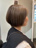 ビグディー サロン ヌーピー(BIGOUDI salon noopee) 丸みショート×グレージュ