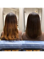 シーバイサイン(sea by Sign)&nbsp;【ビフォーアフター】酸熱トリートメント/ダークブラウン