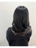 裾カラーグレー