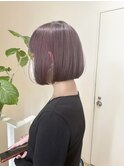 ブリーチで作るラベンダーアッシュ ミニボブ♪HR-41