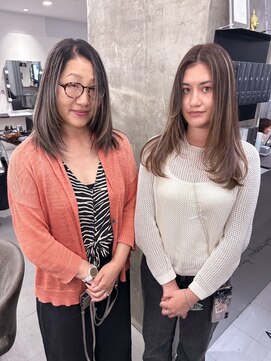 キング 高槻(K!ng) 縮毛矯正髪質改善ハイライトレイヤーカット高槻美容室エクステ