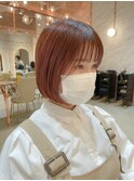 【澤口】黒髪ボブルフネビージュ小顔に見せるワンレン