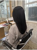地毛風ブラック【カット＋カラー＋TR9900円】