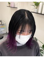 ソル(sol) 裾カラー×紫