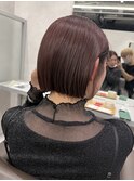 ★20代30代40代ボブ暖色系ピンクブラウン