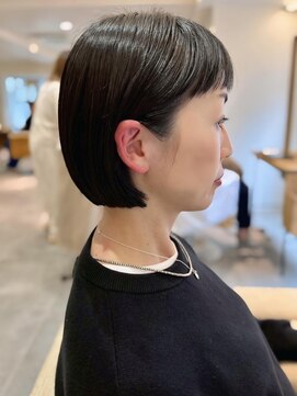 フリップビーアヴェダ(FLIP B AVEDA) 本八幡×ミニボブ×似合わせカット×黒髪