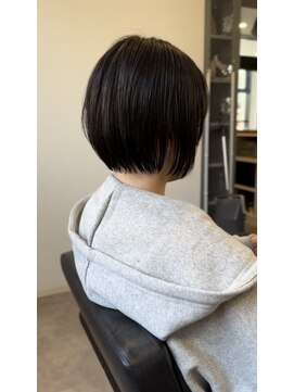 ナンバー(number+) 20代30代40代ミニボブ韓国ブラック透明感小顔ショート