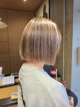 オーガニック ライフ 若葉 鶴ヶ島(organic+life) 30代40代50代脱白髪染めグレイヘア白髪ぼかしハイライト