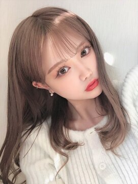 ベレーザ 渋谷神南(Beleza) 107暗髪オリーブグレージュ韓国風巻きレイヤーカットくびれヘア