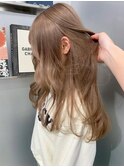 ホワイトグレージュ/デジタルパーマ/フェザーパーマ/梅田
