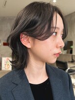 ハウ 心斎橋(how)&nbsp;大人くびれヘアレイヤーボブ透明感オリーブグレージュカラー
