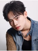 【フェザーパーマ】韓国ヘア フェザーショート 刈り上げなし