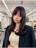 色気レイヤーカットダークグレージュ20代30代大人かわいい