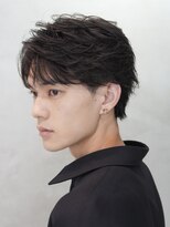 バイフィフス 原宿/表参道(by fifth)&nbsp;原宿フェザーパーマ大人メンズカットセンターパートウルフ30代