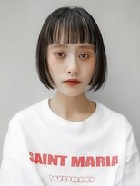 ギークス(GEEKS) 【GEEKS渋谷】オン眉ボブ/アンブレラカラー/初ブリーチ/冬カラー