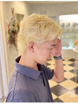 ラパンセヴェールメンズ 栄(LA PENSEE VERT MEN'S)&nbsp;ハイトーンフェザーショート