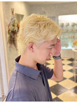 ラパンセヴェールメンズ 栄(LA PENSEE VERT MEN'S) ハイトーンフェザーショート