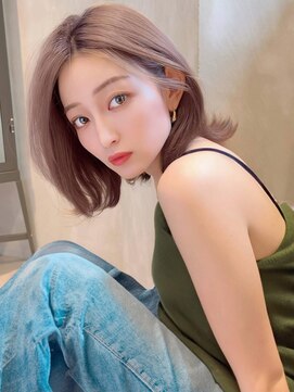 アグ ヘアー アシリ 千歳長都店(Agu hair asir) 《Agu hair》大人ピンクアッシュ×numberA.ケアオイルスリーク