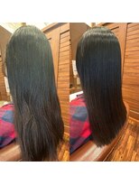 縮毛矯正・髪質改善カラー専門店　AMI a BELL Haru-Ru【4月14日OPEN（予定）】&nbsp;【赤み消し】深みのある暗髪透明感カラー×潤い髪質改善ケア