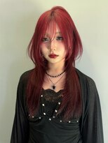 ノラ シンディ(NORA CYNDY) ハッシュカットブリーチデザインカラーレイヤーダブルカラー