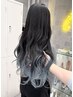 【ayami指名限定】グラデーションカラー（2ブリーチ）＋フルカラー￥21900~