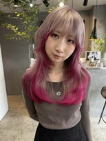 ヘリム(HELIM)&nbsp;シルバーラベンダー × ピンクインナーカラー
