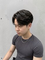 アッシュ 国立店(Ash)&nbsp;センターパート×フェザーパーマ　国立