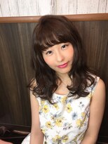 アムール 二子玉川(Amour)&nbsp;王道アッシュ＊シースルーバング巻き髪パーマ/グレイアッシュ