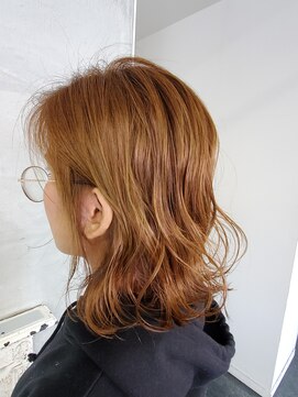 セットアップ 倉敷中庄店(SET-UP) 大人可愛い 愛され ゴールドベージュ 切りっぱなし ボブ