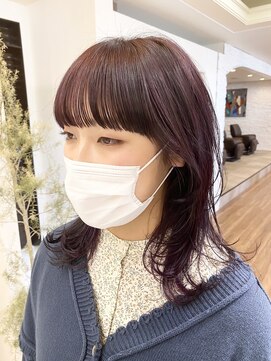 ノラキチジョウジ(NORA KICHIJOJI) 耳にかけても割れないワイドバング#ウルフレイヤーカット