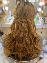 ヘアメイク エンカレッジ(HAIR MAKE encourage)&nbsp;アレンジ　ハーフアップ