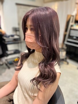 スイート ヘアデザイン(Suite HAIR DESIGN) ラベンダーグレージュ ブリーチ2回