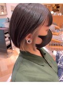 ミニウルフレイヤーカット顔周り前髪韓国ショートボブ/立川