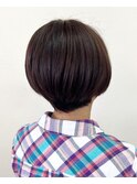 白髪染め♪頭の形を美しく魅せるボブ