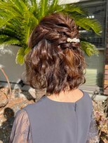 ナカオコアフュール(NAKAO COIFFURE) パーティーヘアセット　結婚式/同窓会　ハーフアップ