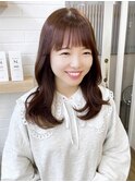 韓国前髪顔周り×美髪レイヤー[横浜/縮毛矯正/前髪縮毛矯正]